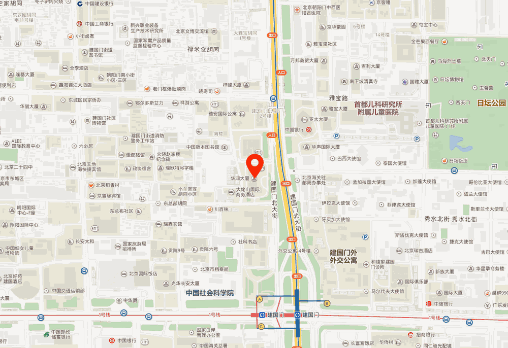 北京华润大厦位置地图