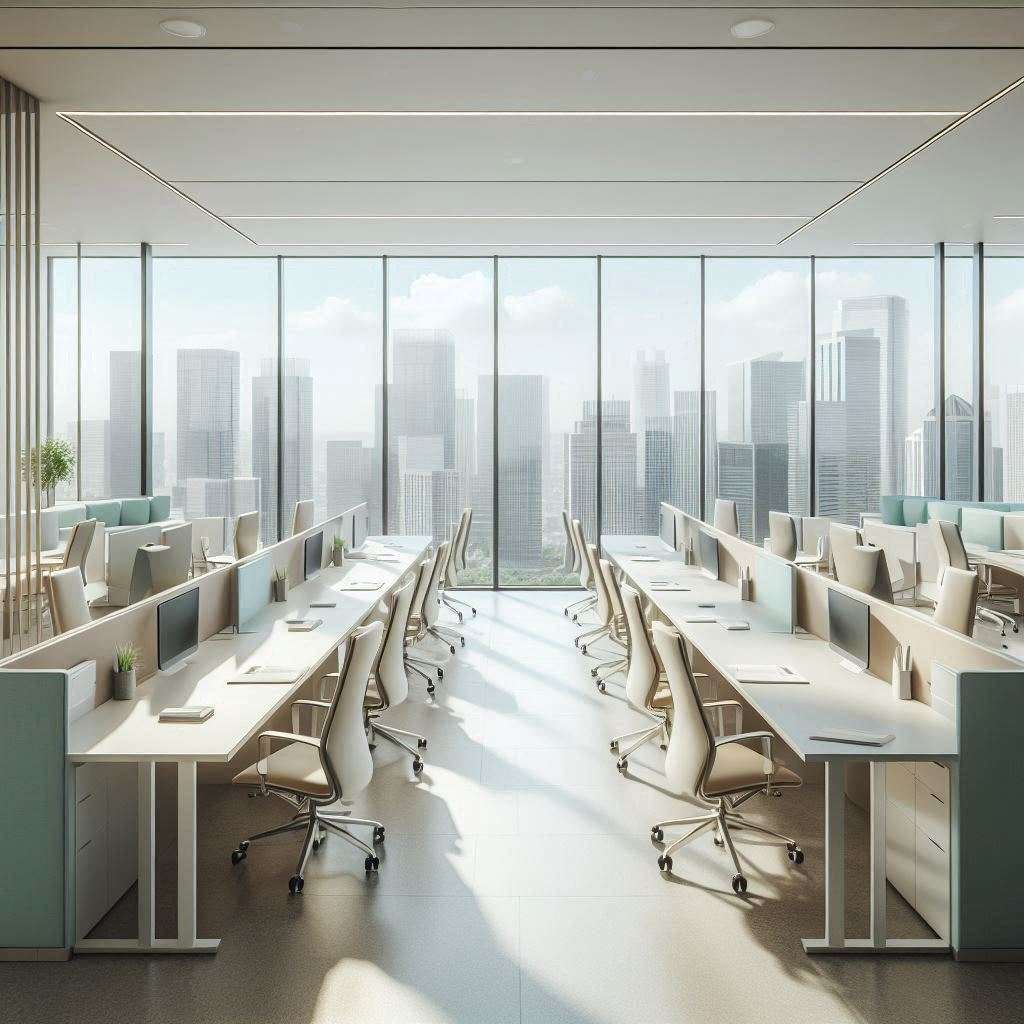 工位临时调整对科技企业的写字楼办公办公区环保材料会形成哪些连锁影响